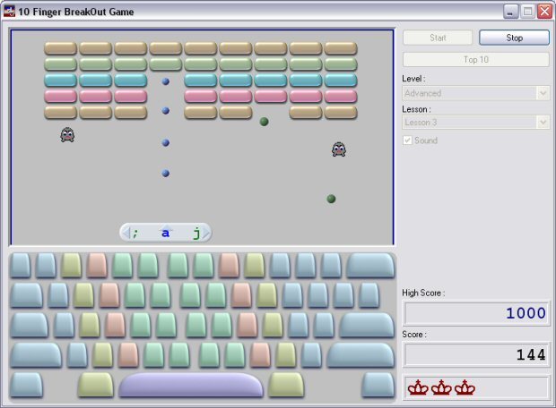 10 Finger BreakOut Screenshot